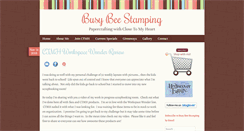 Desktop Screenshot of busybeestamping.com