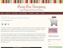 Tablet Screenshot of busybeestamping.com